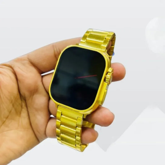 G9 Ultra Pro Smartwatch Golden Edition | 1.85'' HD Display, Bluetooth Calling, 100+ Sports Modes